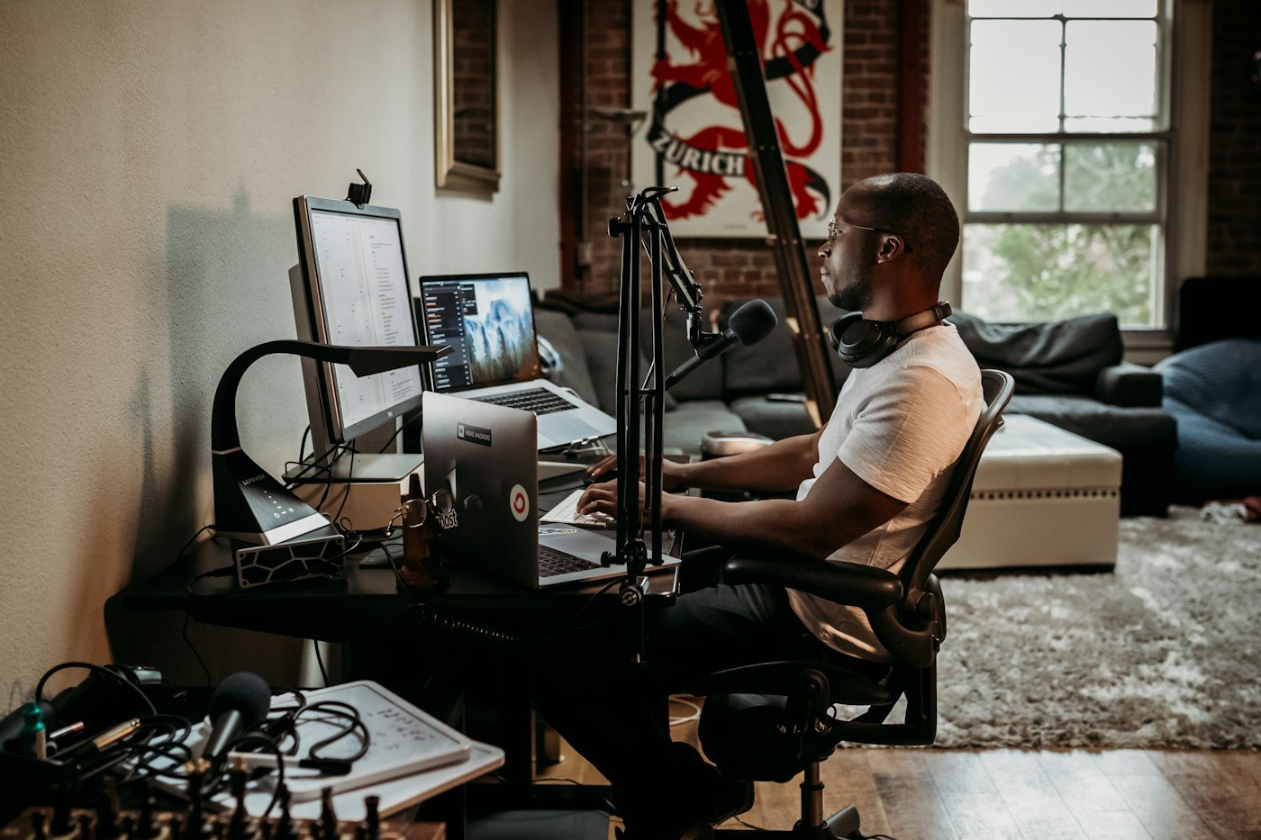 Entrepreneur dans son bureau